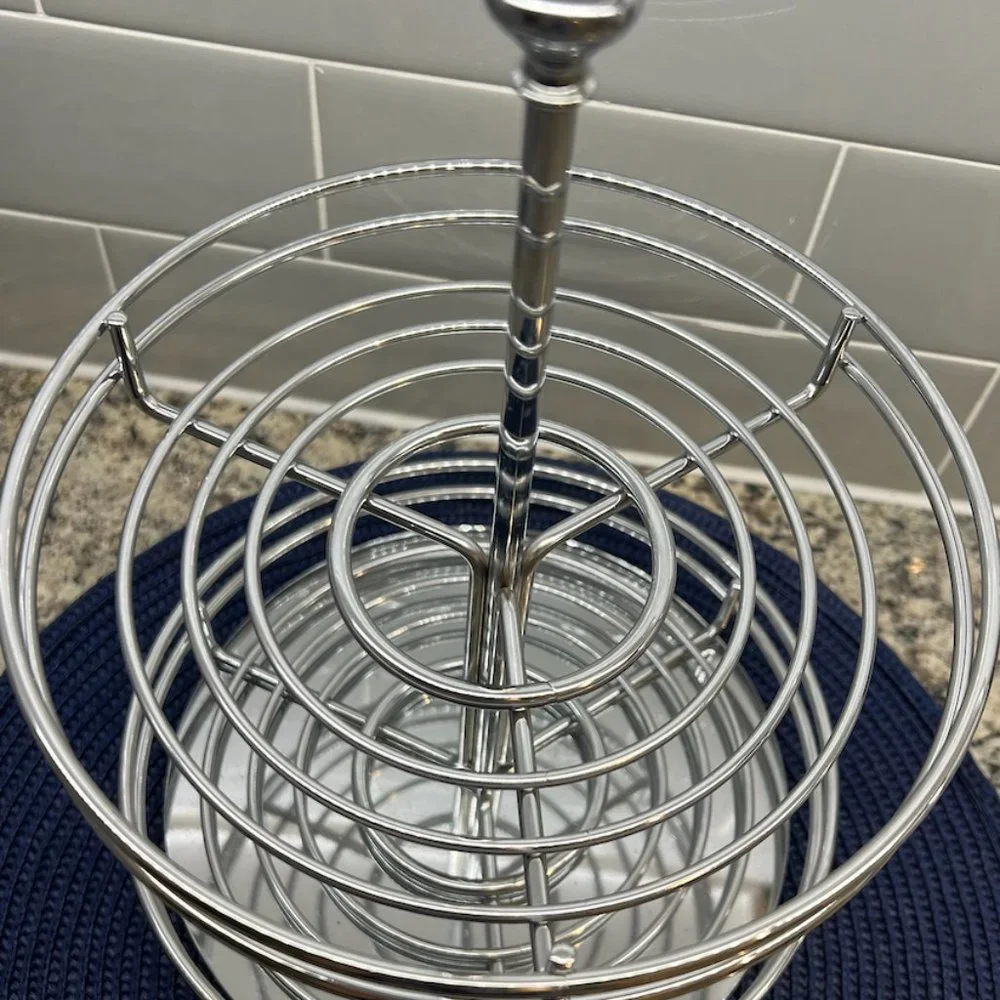 Crate & Barrel Spinning Organizer Stand